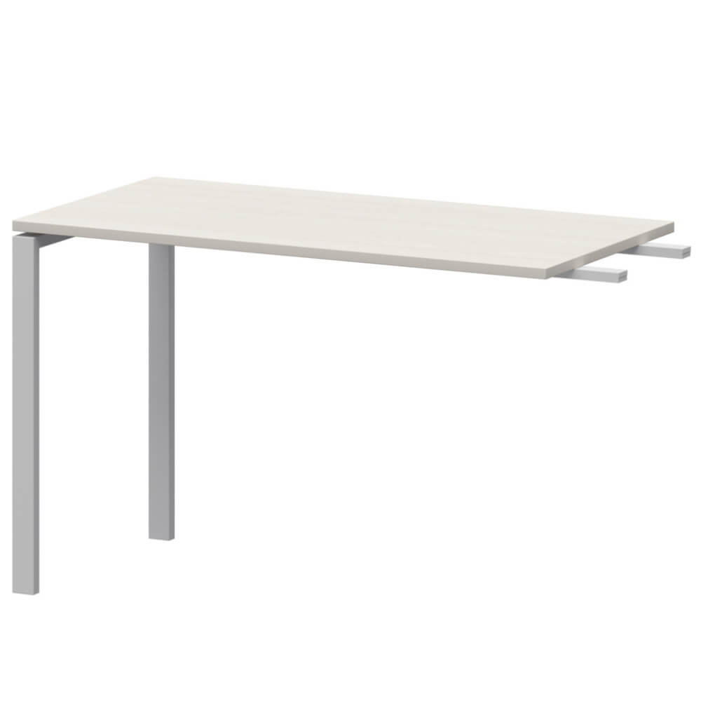 Брифинг-приставка 1200x600x760 на П-обр. м/к (Ясень Шимо/белый, 1200x600x760)