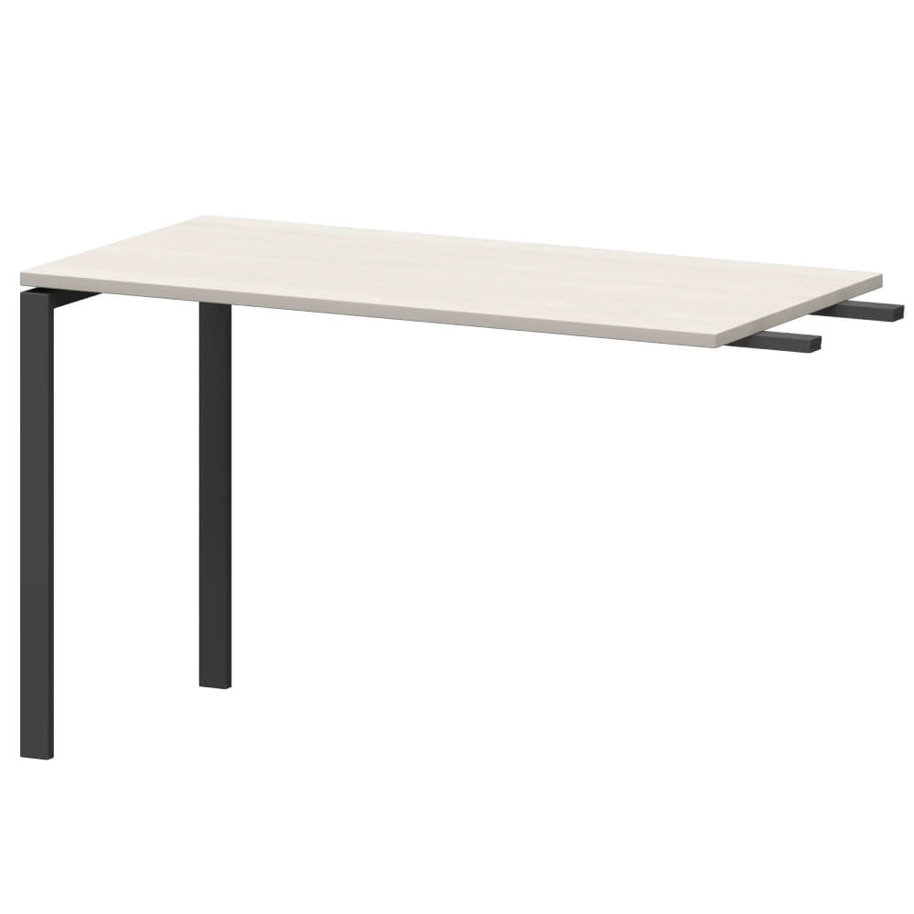 Брифинг-приставка 1200x600x760 на П-обр. м/к (Ясень Шимо/антрацит, 1200x600x760)