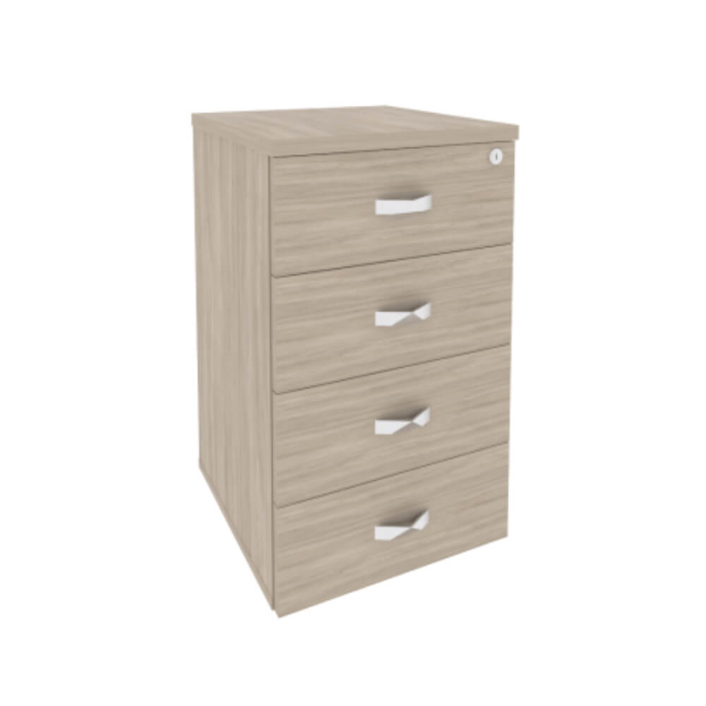 Тумба приставная 4 ящ. 432x460x750 (Дуб Аттик, 432x460x750)