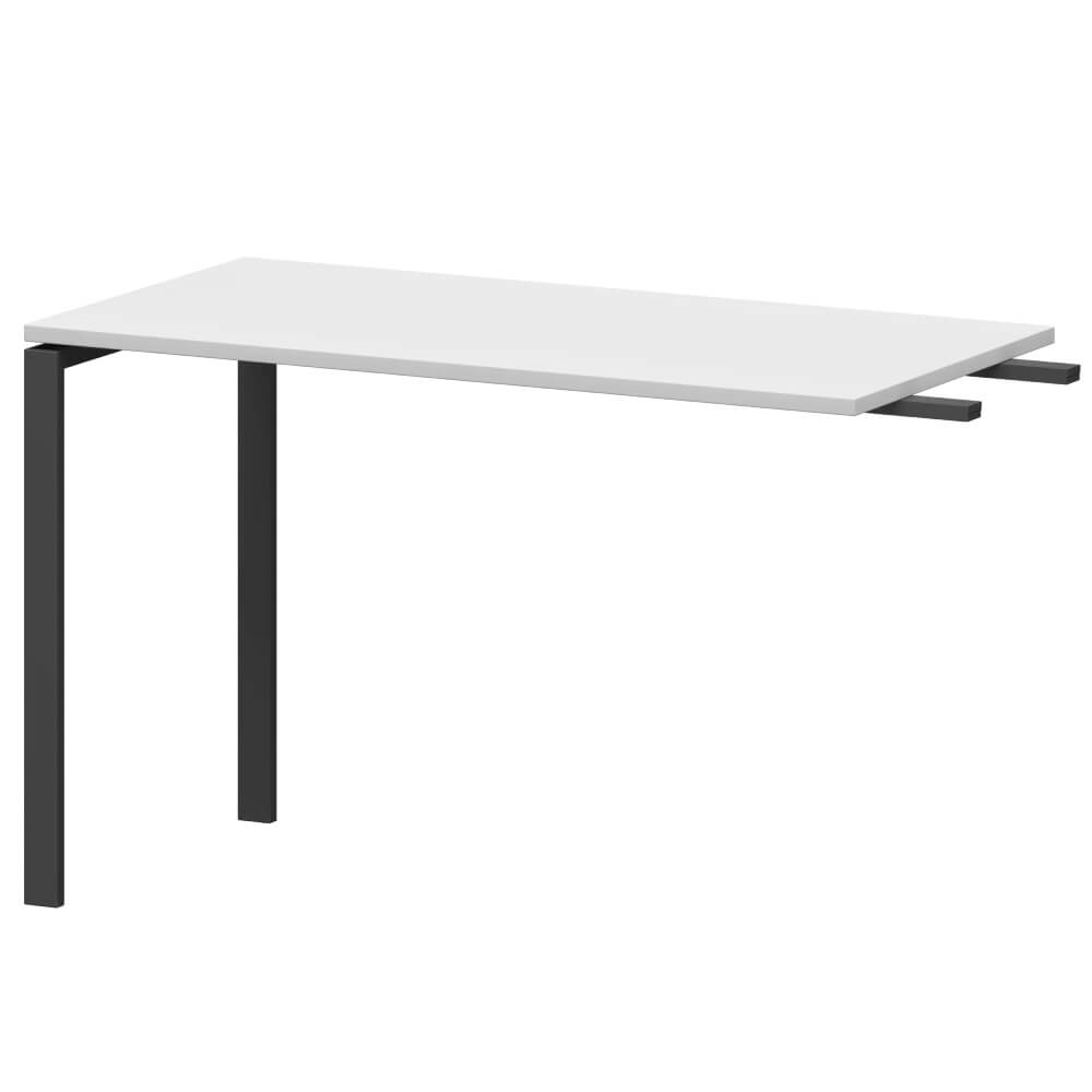 Брифинг-приставка 1200x600x760 на П-обр. м/к (Белый/антрацит, 1200x600x760)