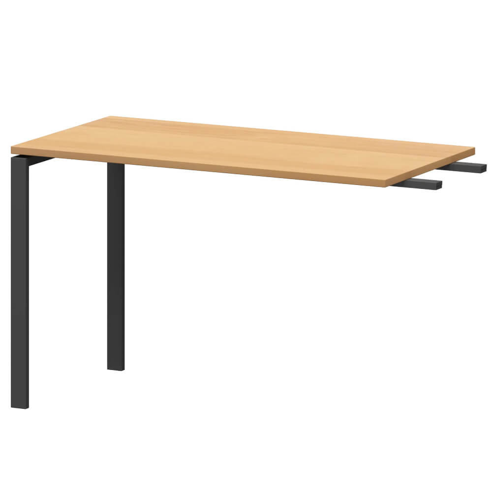 Брифинг-приставка 1200x600x760 на П-обр. м/к (Ольха/антрацит, 1200x600x760)