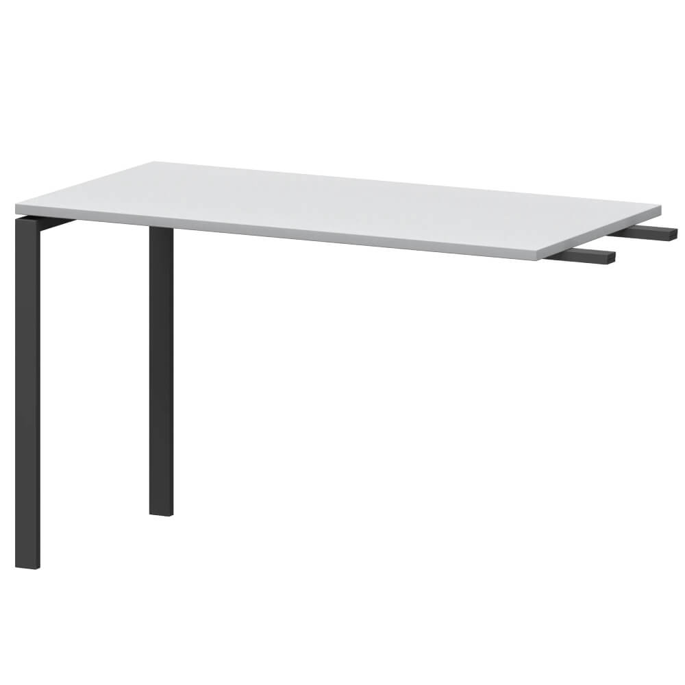 Брифинг-приставка 1200x600x760 на П-обр. м/к (Серый/антрацит, 1200x600x760)