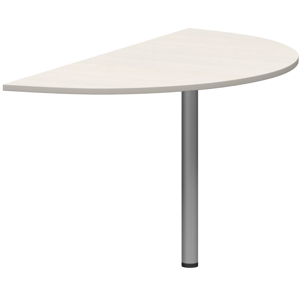 Приставка полукруглая (без опоры) 1460x730x22 (Ясень Шимо, 1460x730x22)