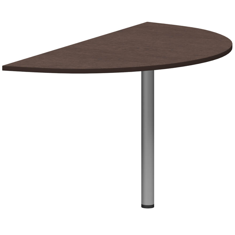 Приставка полукруглая (без опоры) 1460x730x22 (Венге, 1460x730x22)