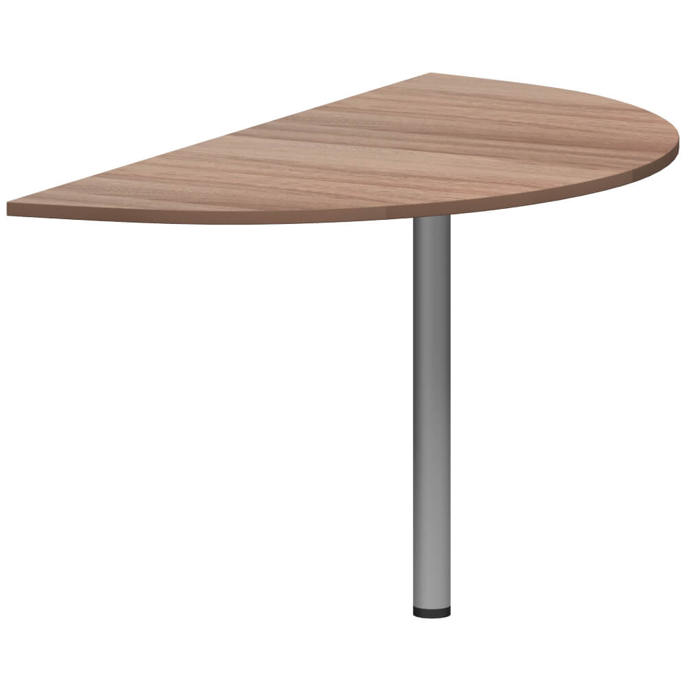 Приставка полукруглая (без опоры) 1460x730x22 (Тёмный Шимо, 1460x730x22)