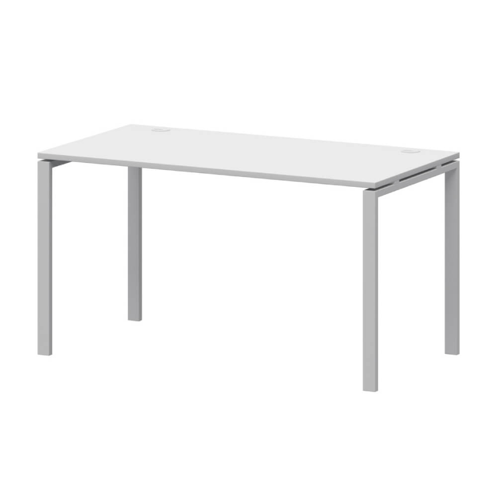 Стол прямой на м/к 1400x730x760 (Белый/белый, 1400x730x760)