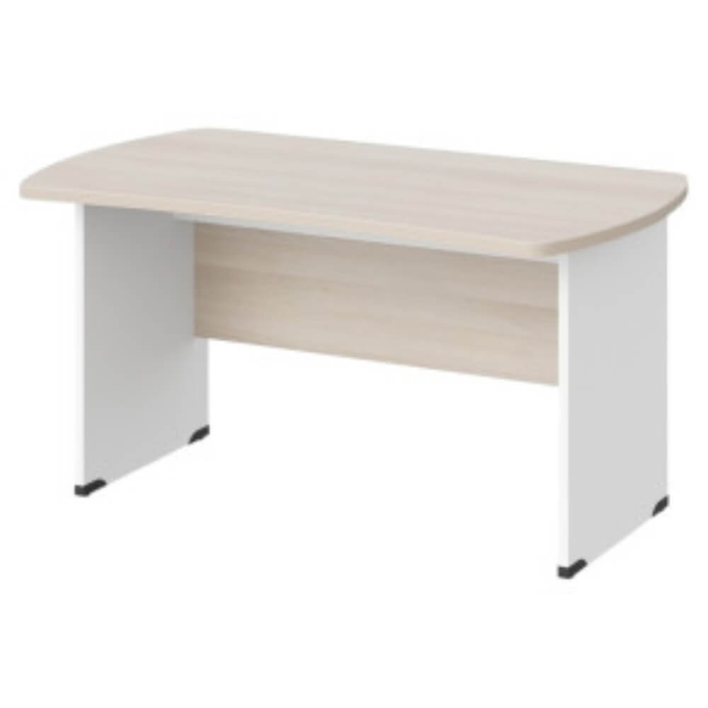 Стол симметричный на ЛДСП каркасе 1400x850x740 (Акация/Белый, Габариты: 1400x850x740)