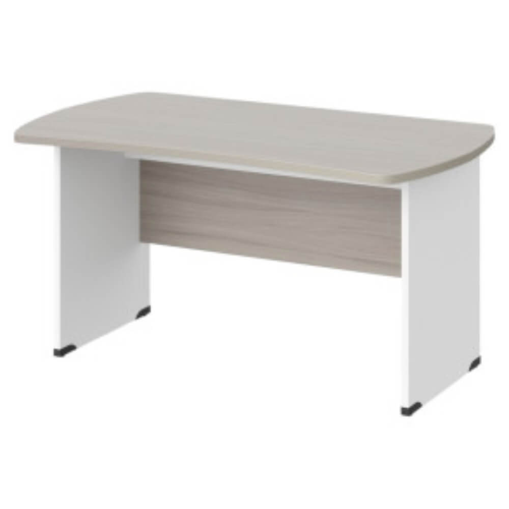 Стол симметричный на ЛДСП каркасе 1400x850x740 (Дрифтвуд/Белый, Габариты: 1400x850x740)