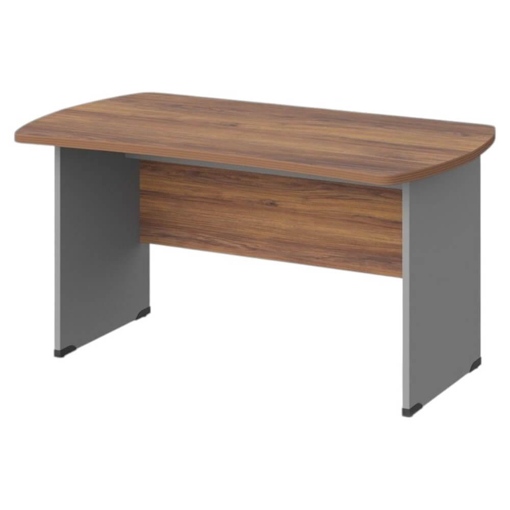 Стол симметричный на ЛДСП каркасе 1400x850x740 (Орех Вармия/Серый, Габариты: 1400x850x740)