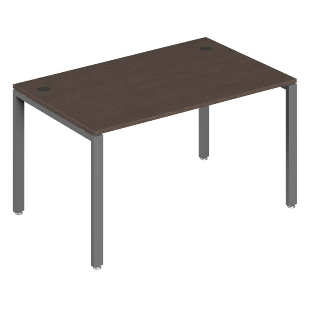 Стол письменный на м/к 1400x720x750 (Дуб Тёмный/антрацит, 1400x720x750)