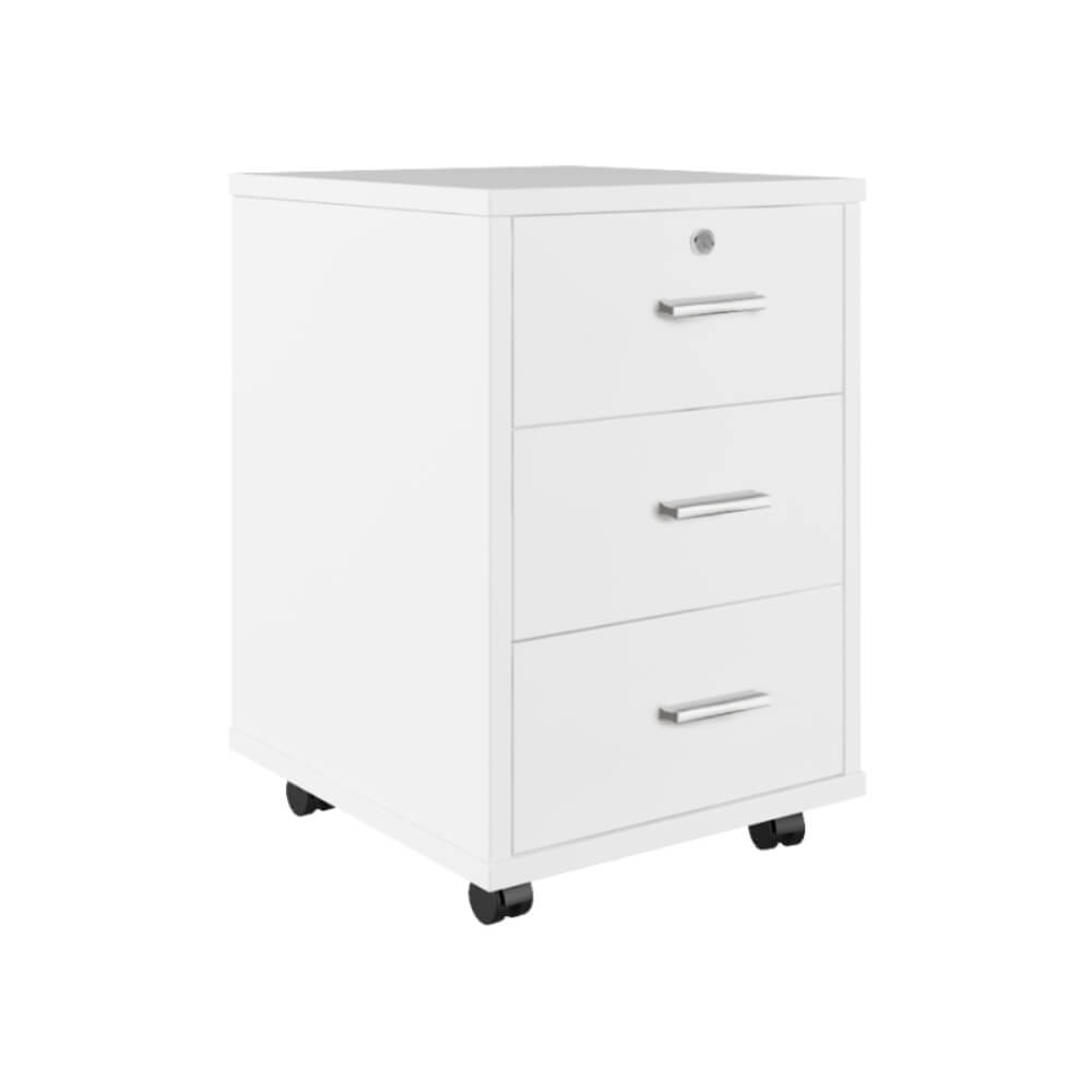 Тумба подкатная 3 ящ. 420x470x620 (Белый, 420x470x620)