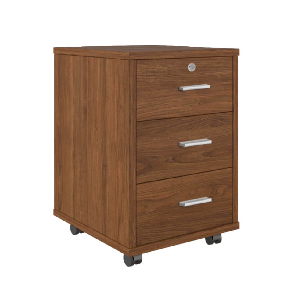 Тумба подкатная 3 ящ. 420x470x620 (Орех Экко, 420x470x620)