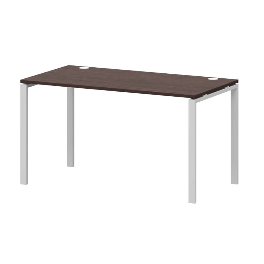 Стол прямой на м/к 1600x730x760 (Венге/белый, 1600x730x760)