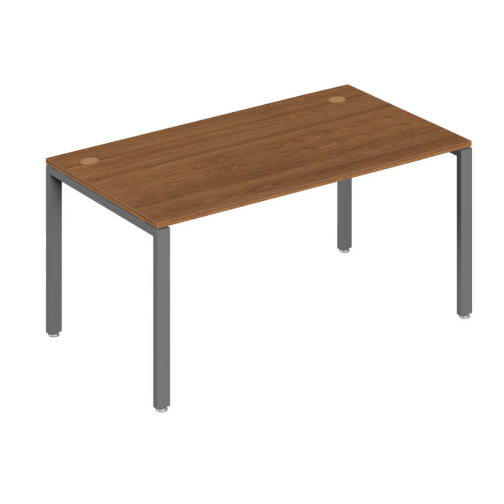 Стол письменный на м/к 1600x720x750 (Орех Экко/антрацит, 1600x720x750)