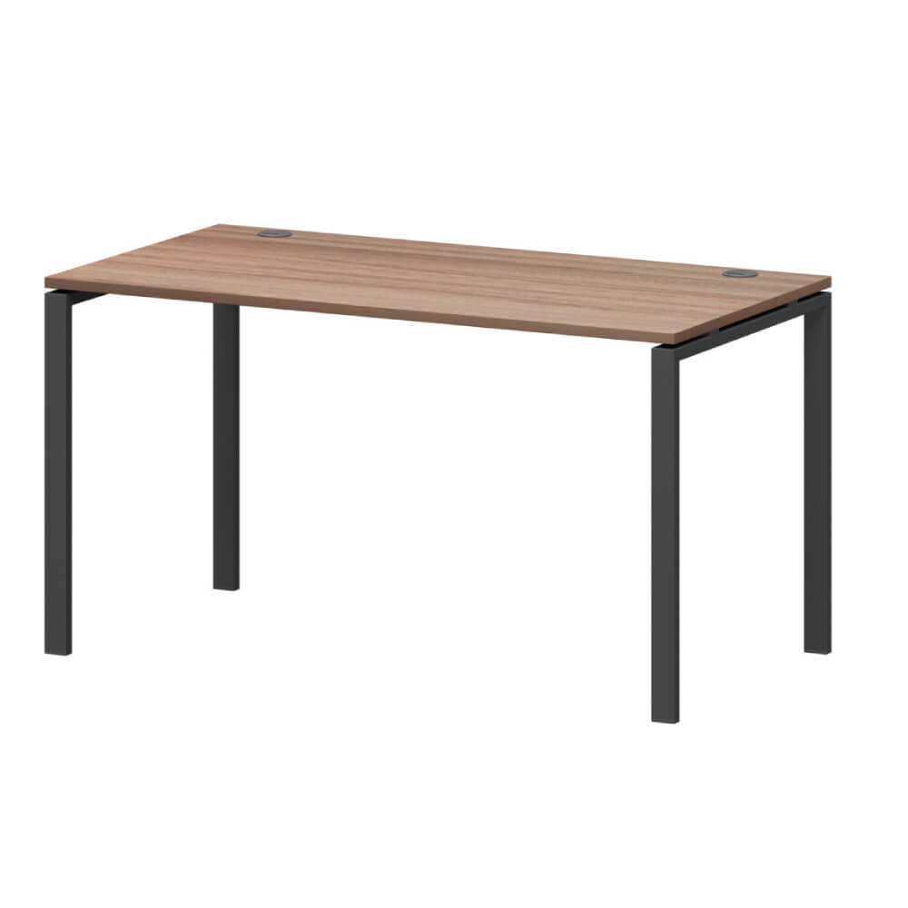 Стол прямой на м/к 1600x730x760 (Орех Гварнери/антрацит, 1600x730x760)