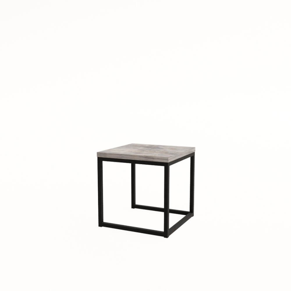 Стол журнальный квадратный SMALL LOGIC 400x400x400 (Basalt/чёрный, 400x400x400)