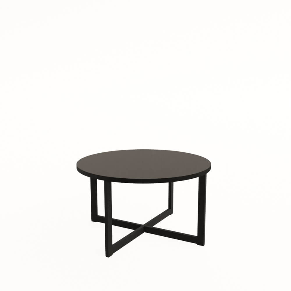 Стол журнальный круглый RIM 800x800x450 (Graphit/чёрный, 800x800x450)