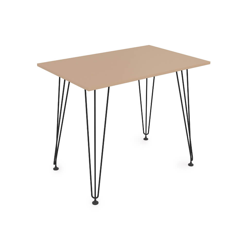 Стол обеденный прямоугольный DELTA 900x600x731 (Mokko/чёрный, 900x600x731)