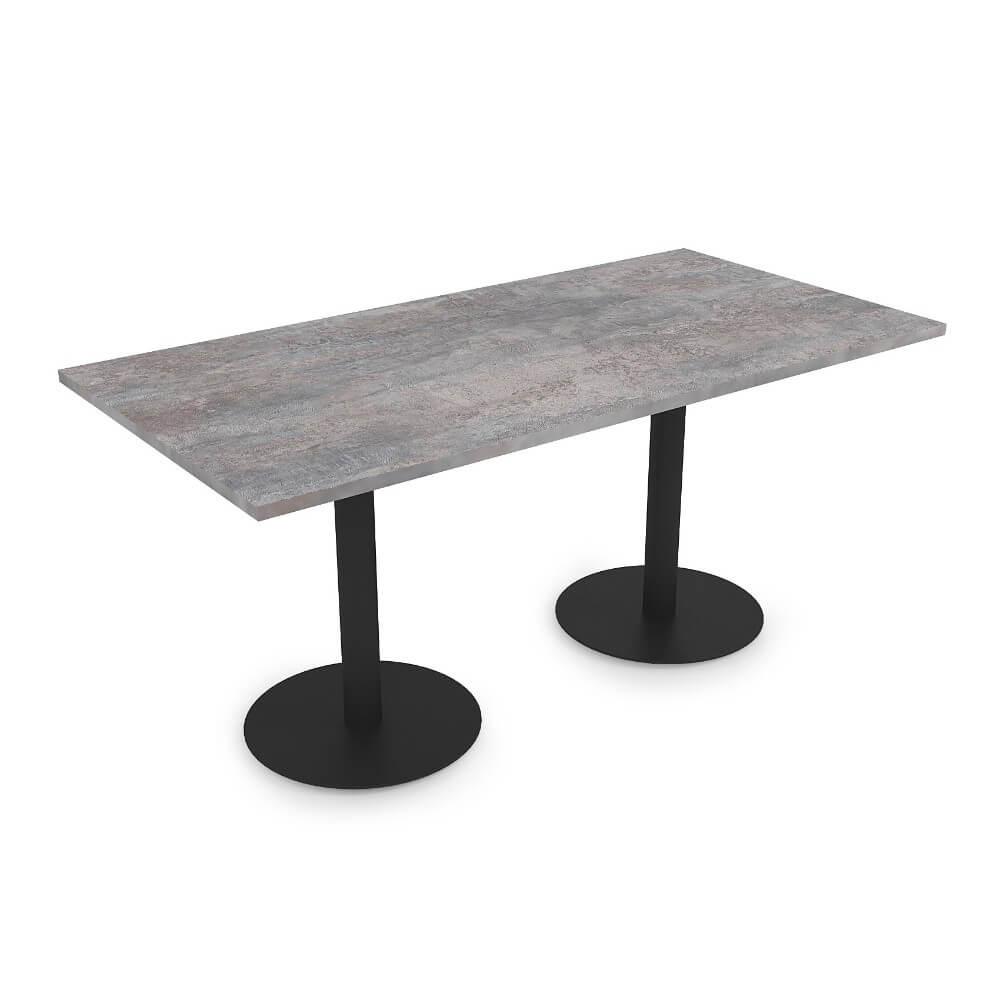 Стол прямоугольный VAST 1200x800x740 (Basalt/чёрный, 1200x800x740)