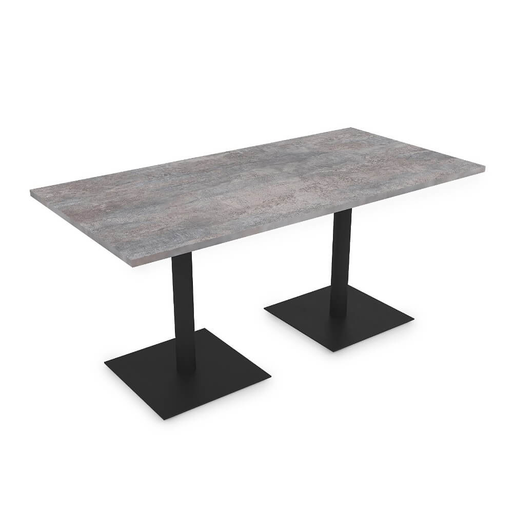 Стол прямоугольный EXTEND 1200x800x740 (Basalt/чёрный, 1200x800x740)