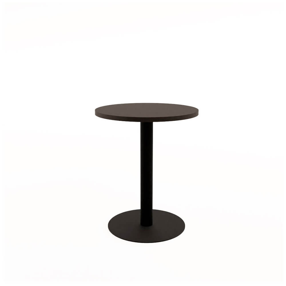Стол обеденный круглый RADIUS 600х600х740 (Graphit/чёрный, 600x600x740)