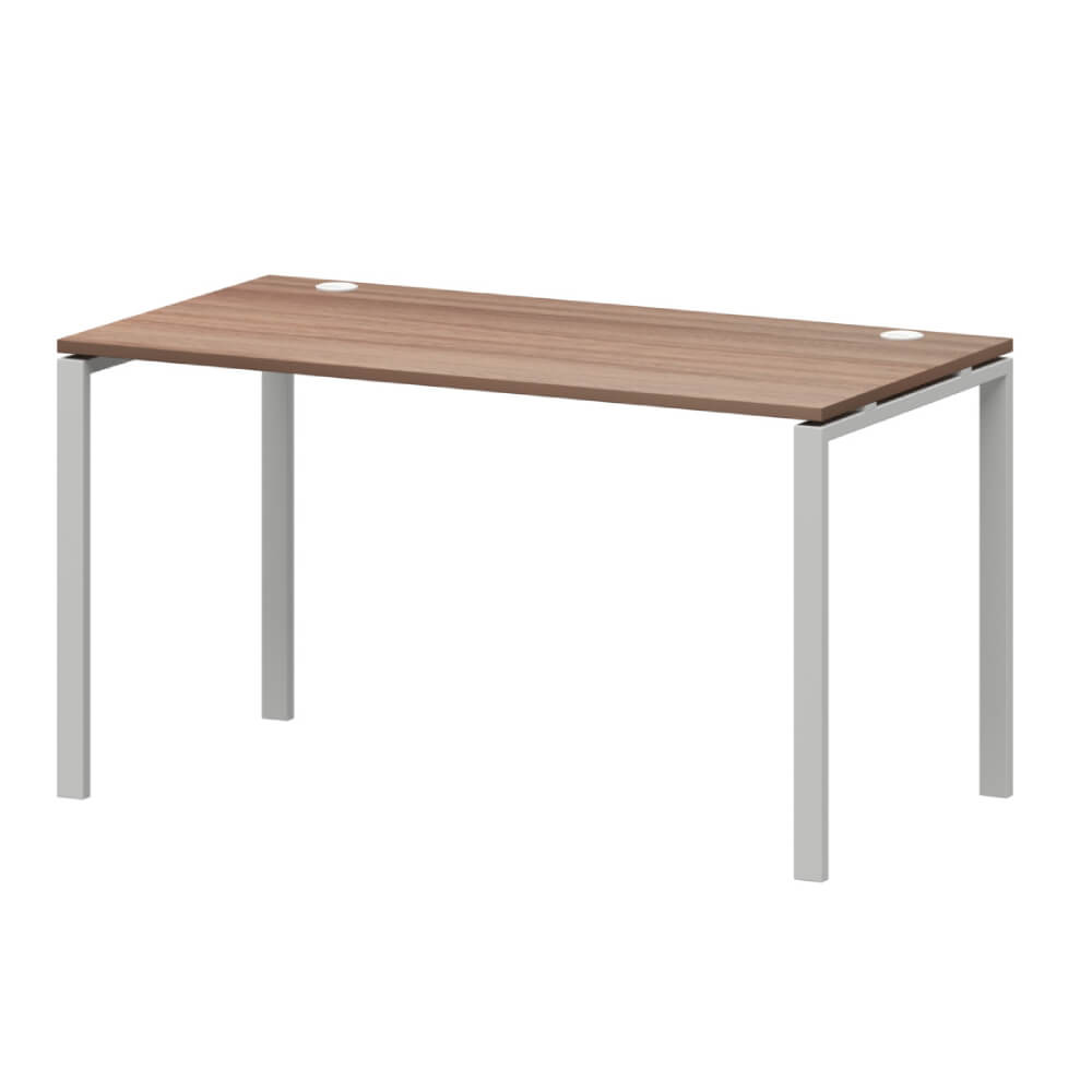 Стол прямой на м/к 1800x730x760 (Тёмный Шимо/белый, 1800x730x760)