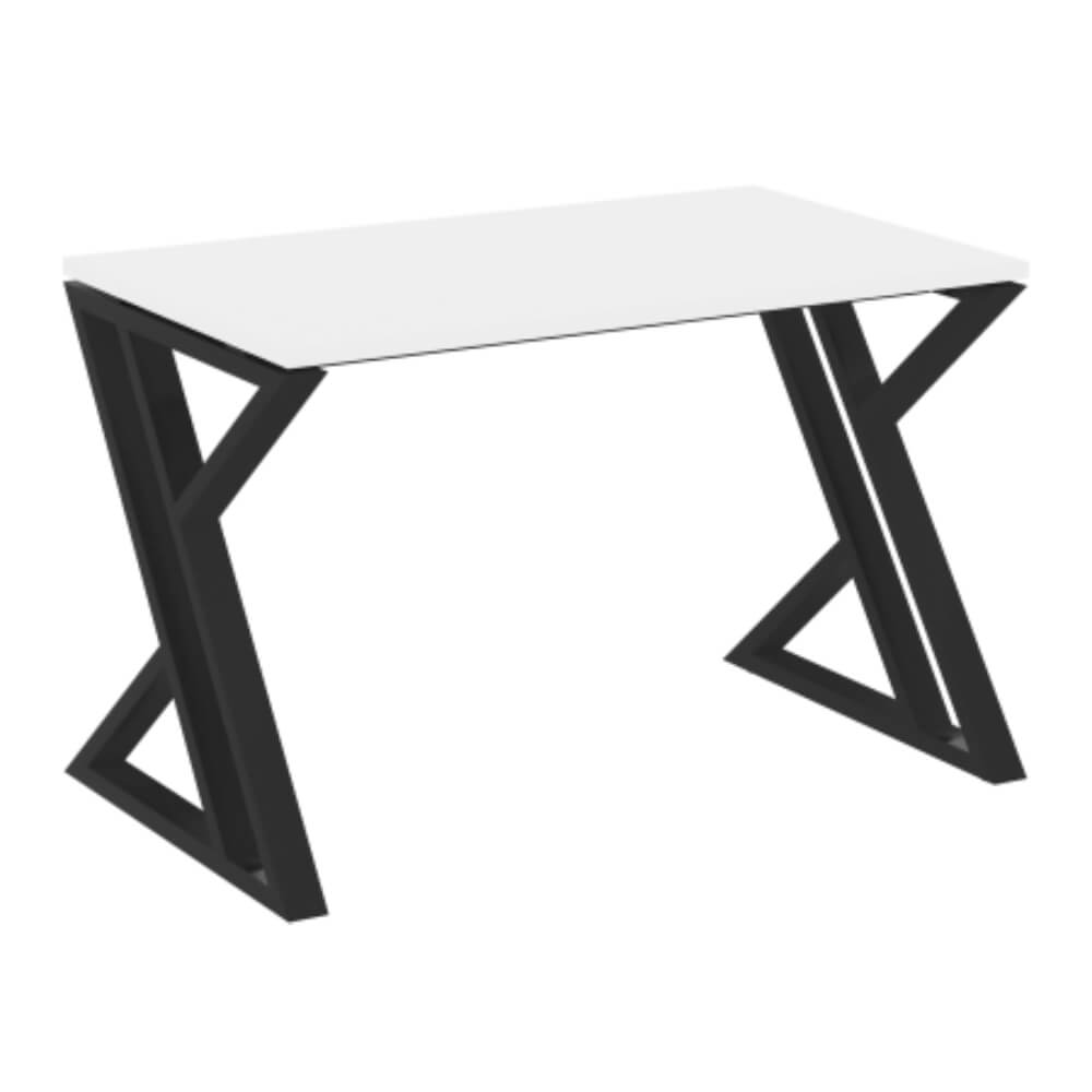 Стол рабочий (Z-образные опоры) 1180x720x750 (Белый Бриллиант/чёрный, 1180x720x750)