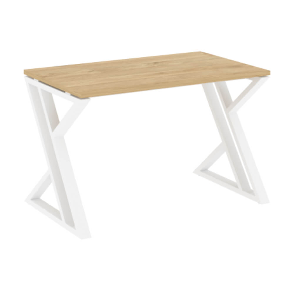 Стол рабочий (Z-образные опоры) 1180x720x750 (Тиквуд Светлый/белый, 1180x720x750)