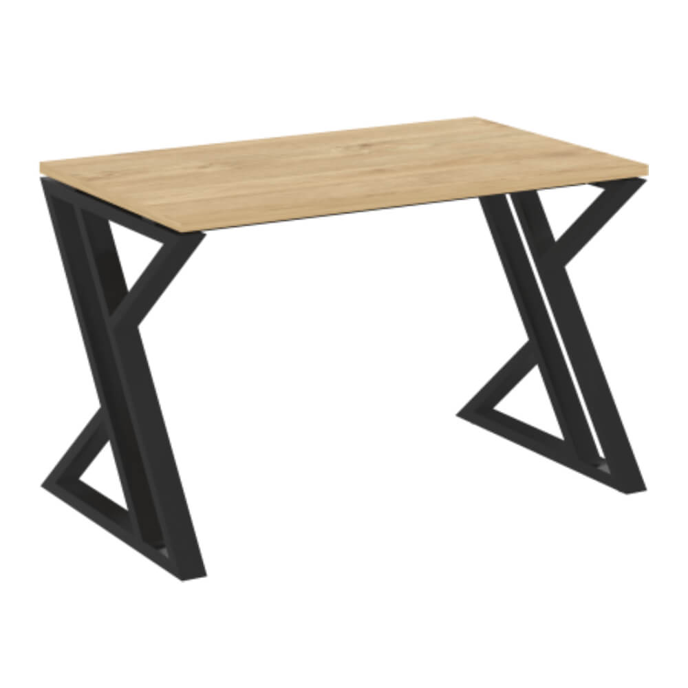 Стол рабочий (Z-образные опоры) 1180x720x750 (Тиквуд Светлый/чёрный, 1180x720x750)