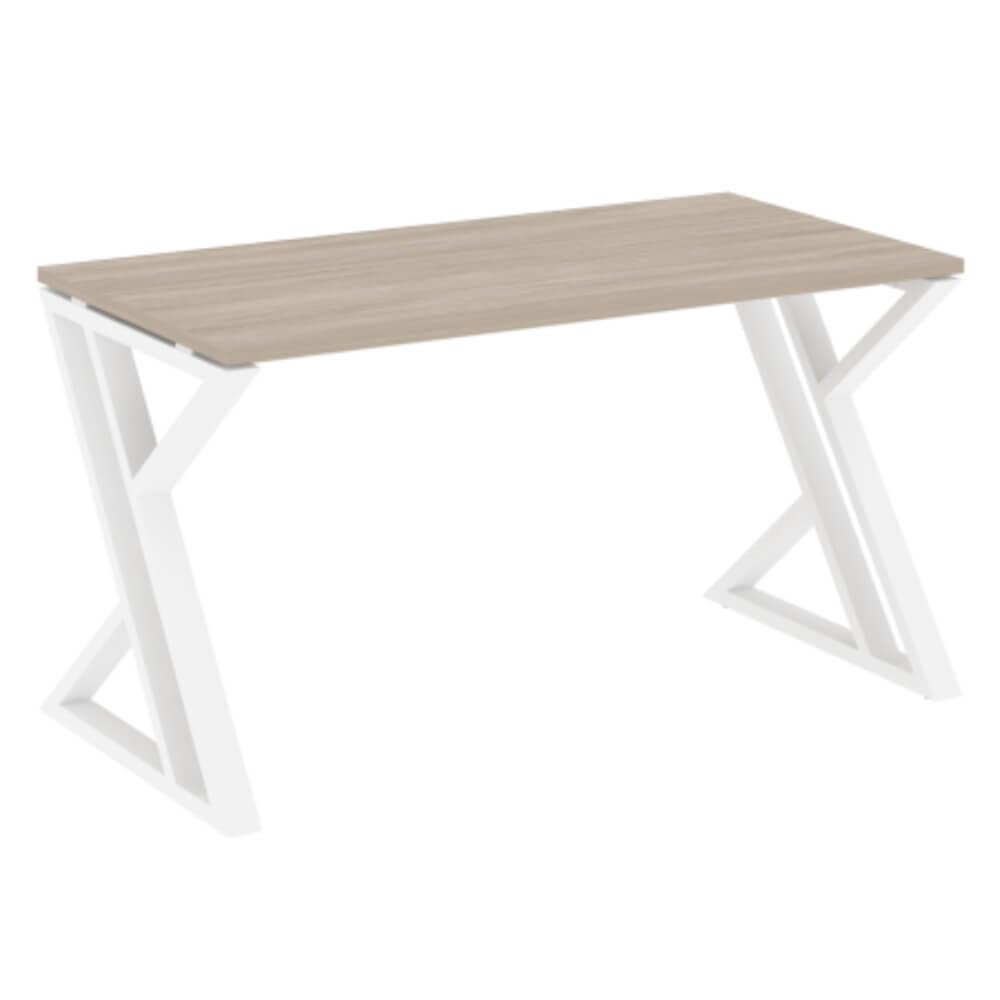 Стол рабочий (Z-образные опоры) 1380x720x750 (Дуб Аттик/белый, 1380x720x750)