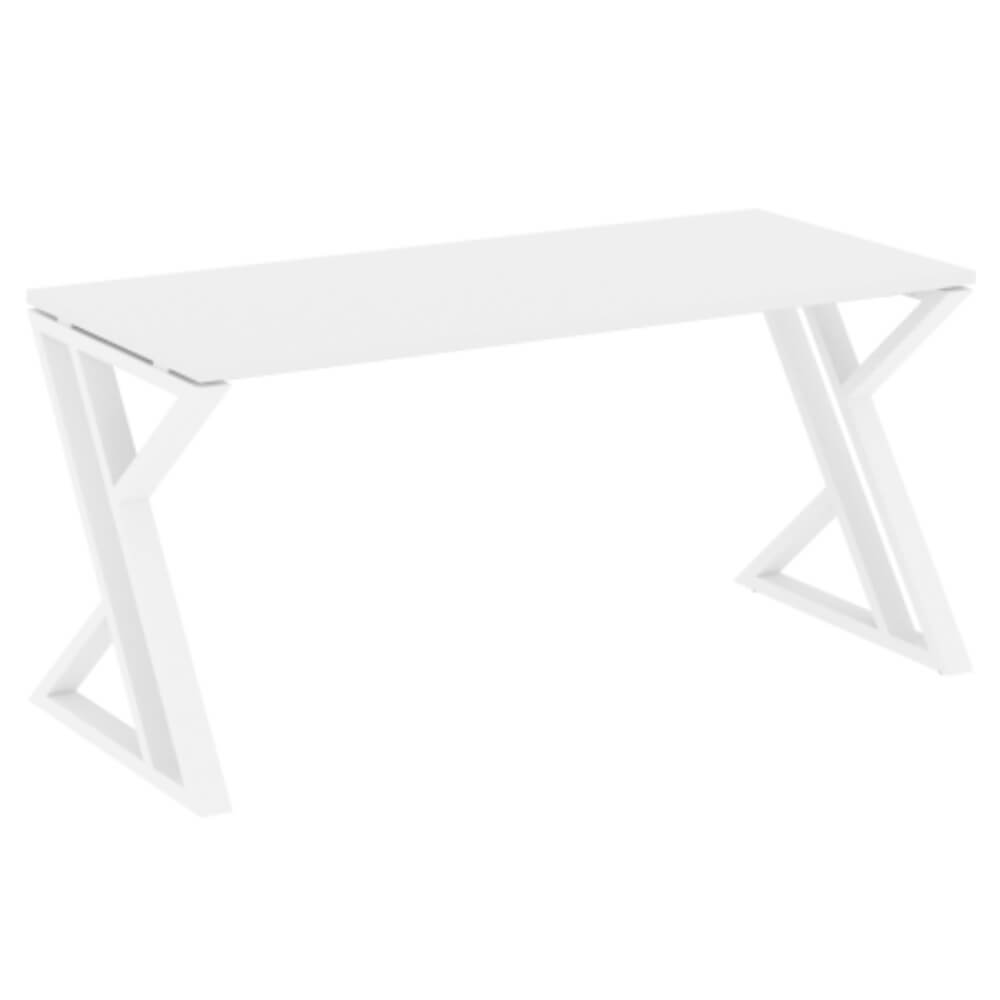 Стол рабочий (Z-образные опоры) 1580x720x750 (Белый Бриллиант/белый, 1580x720x750)