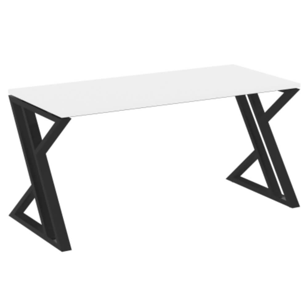 Стол рабочий (Z-образные опоры) 1580x720x750 (Белый Бриллиант/чёрный, 1580x720x750)