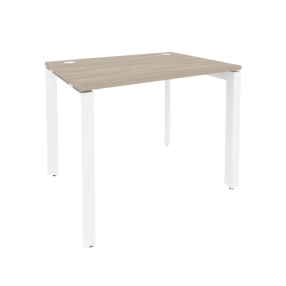 Стол рабочий 980x720x750 на П-образном м/к  (Дуб Аттик/белый, 980x720x750)