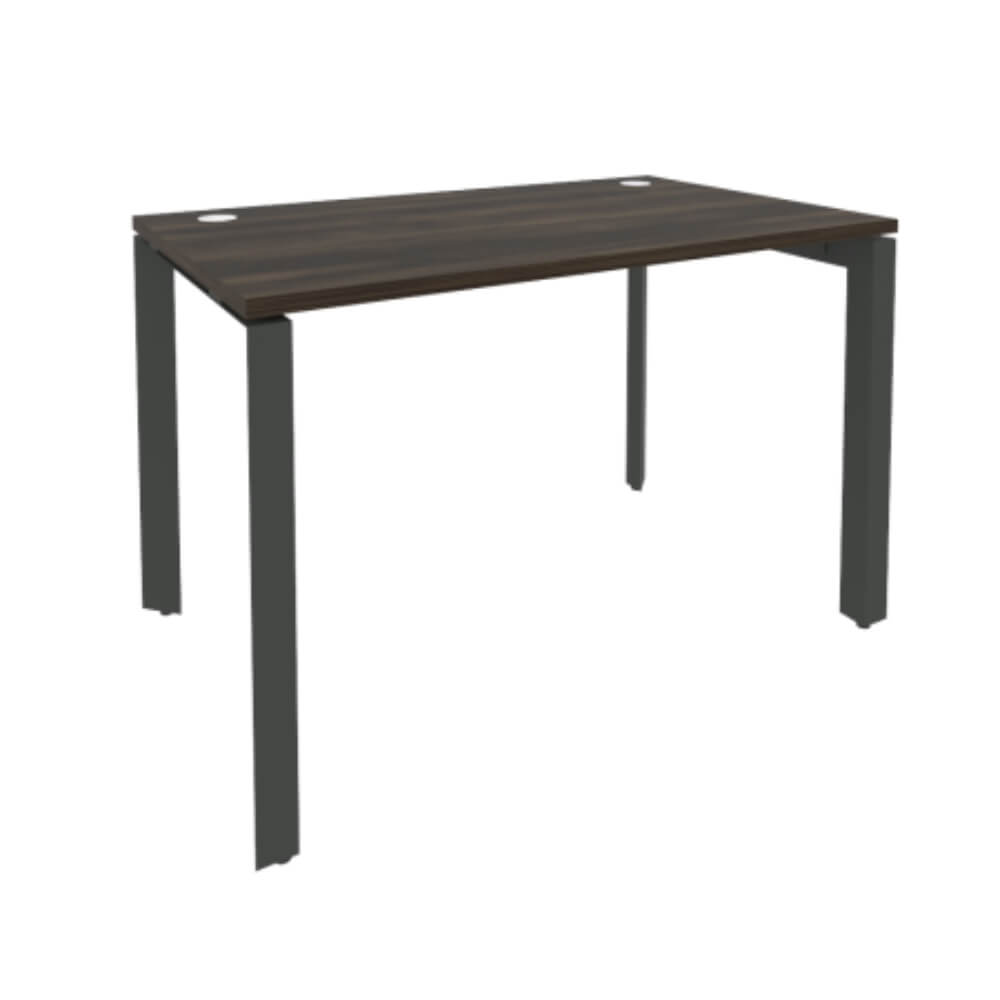 Стол рабочий 1180x720x750 на П-образном м/к  (Дуб Мали/антрацит, 1180x720x750)