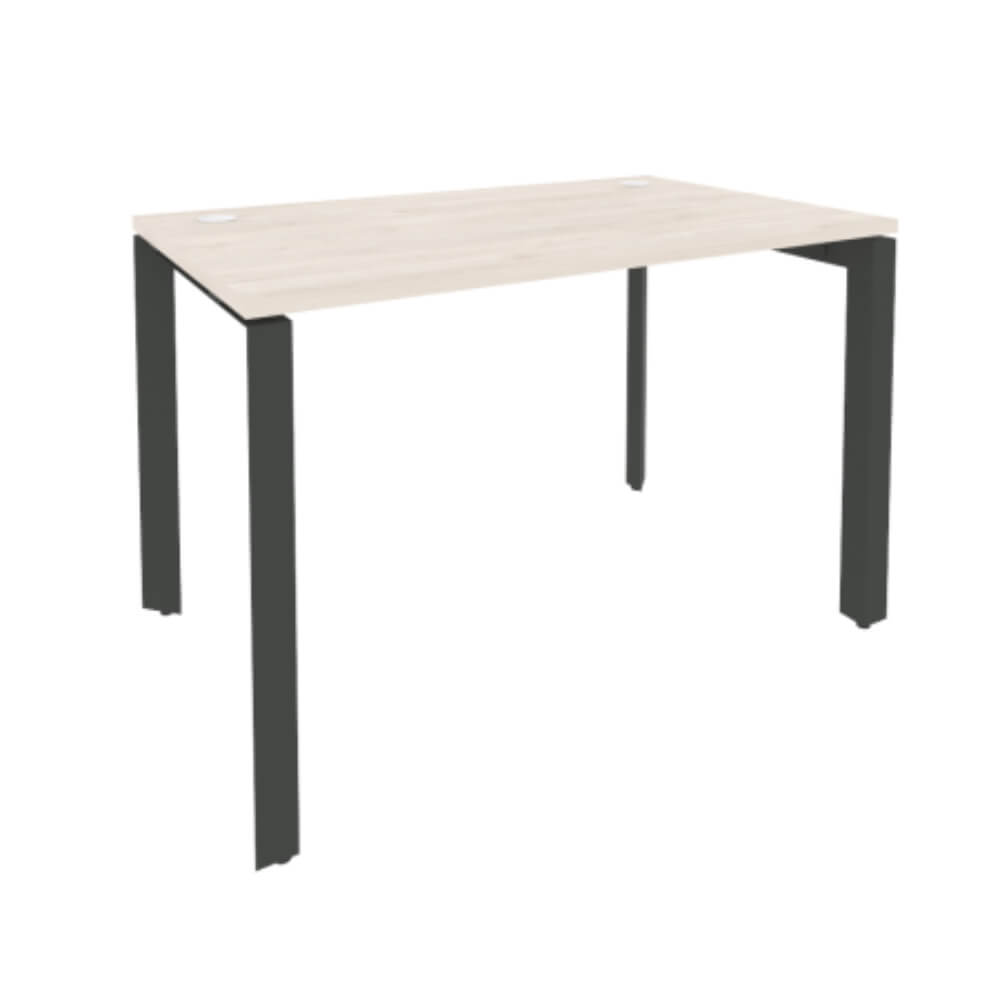 Стол рабочий 1180x720x750 на П-образном м/к  (Денвер Светлый/антрацит, 1180x720x750)