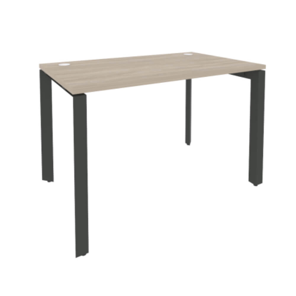 Стол рабочий 1180x720x750 на П-образном м/к  (Дуб Аттик/антрацит, 1180x720x750)