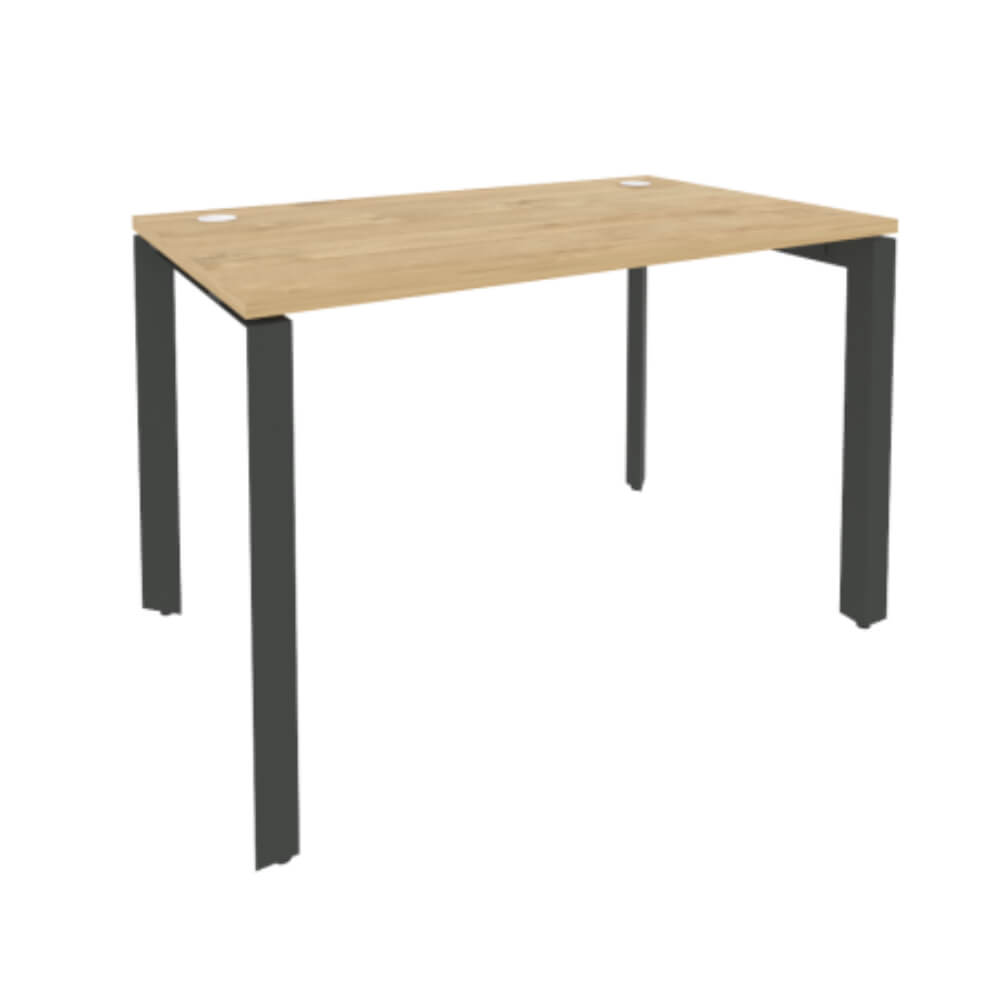 Стол рабочий 1180x720x750 на П-образном м/к  (Тиквуд Светлый/антрацит, 1180x720x750)