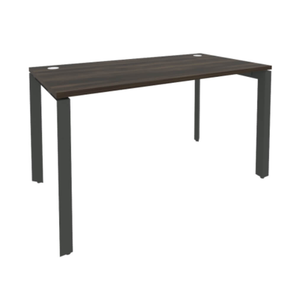 Стол рабочий 1380x720x750 на П-образном м/к  (Дуб Мали/антрацит, 1380x720x750)