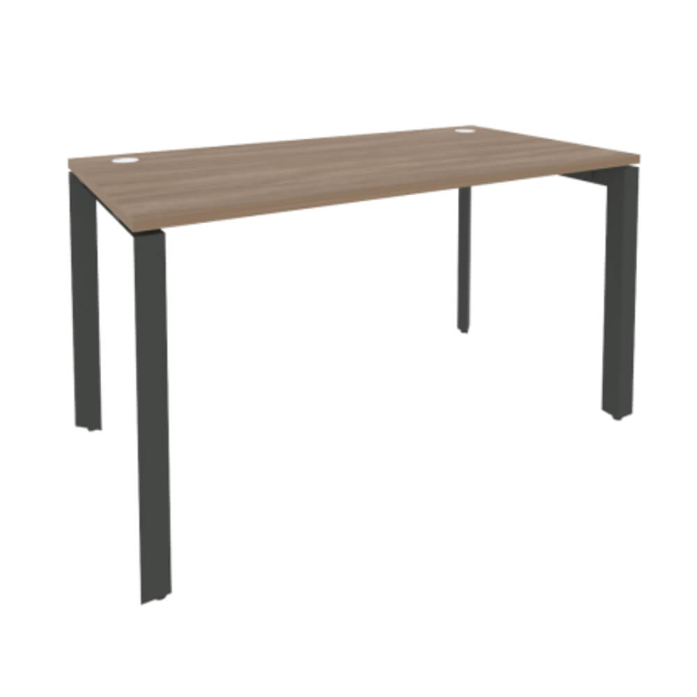 Стол рабочий 1380x720x750 на П-образном м/к  (Дуб Аризона/антрацит, 1380x720x750)