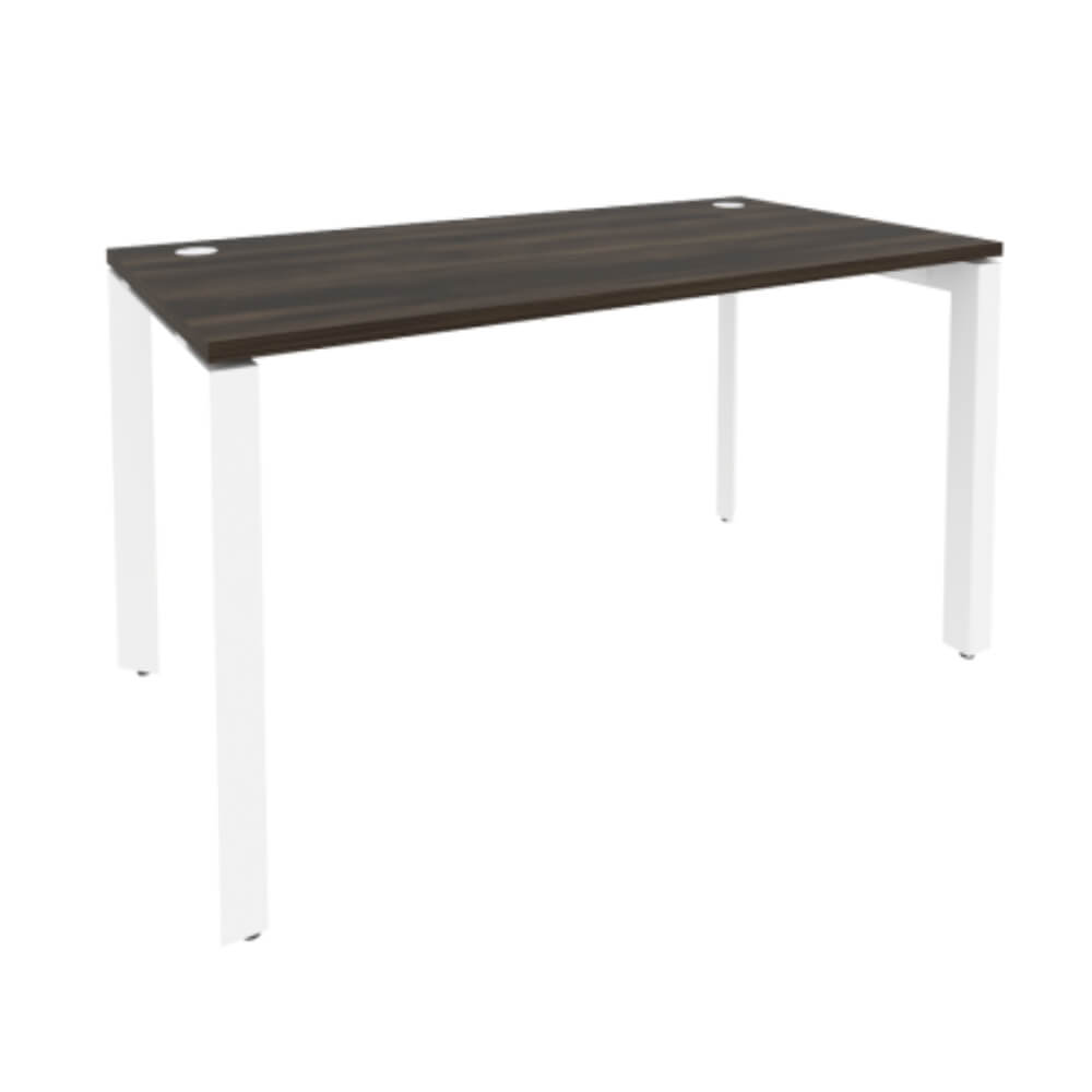 Стол рабочий 1380x720x750 на П-образном м/к  (Дуб Мали/белый, 1380x720x750)