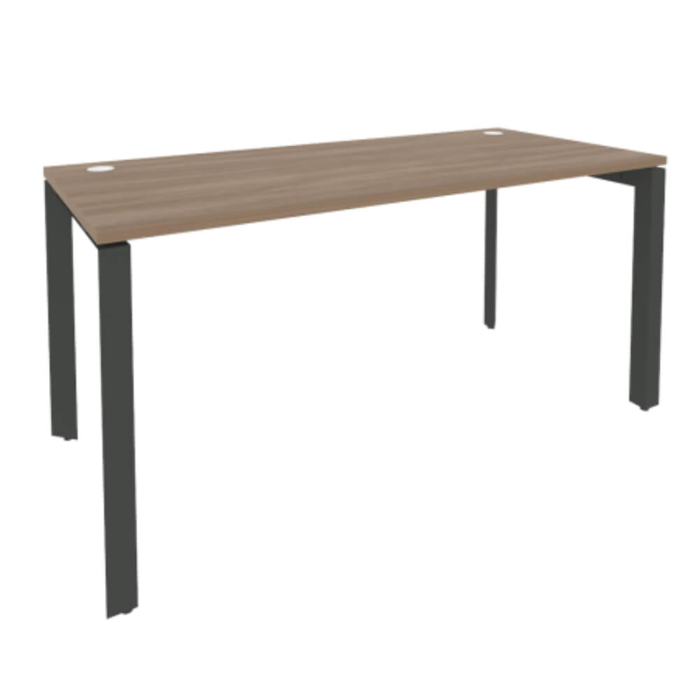 Стол рабочий 1580x720x750 на П-образном м/к  (Дуб Аризона/антрацит, 1580x720x750)
