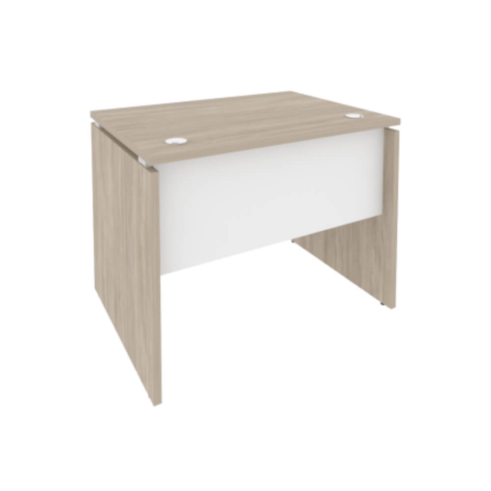 Стол письменный прямой 980x720x750 (Дуб Аттик/Белый Бриллиант, 980x720x750)