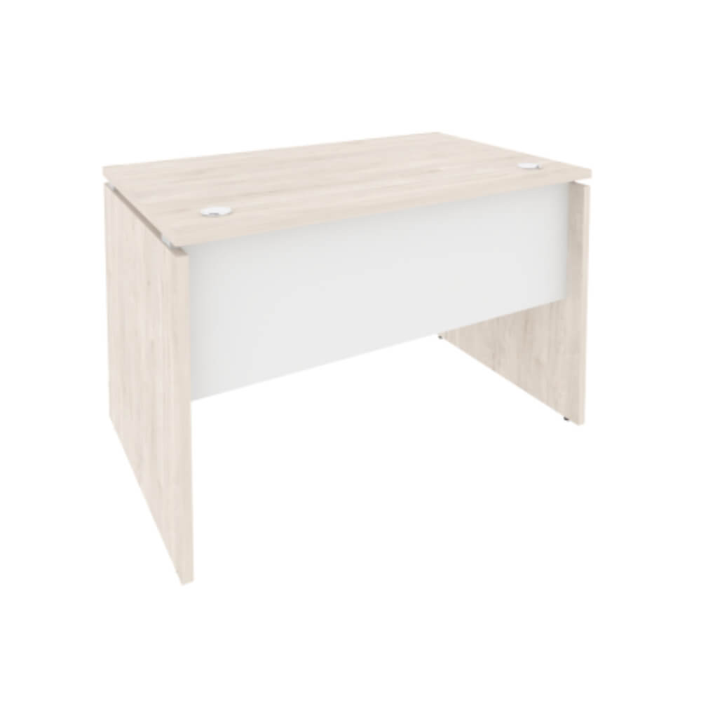Стол письменный прямой 1180x720x750 (Денвер Светлый/Белый Бриллиант, 1180x720x750)