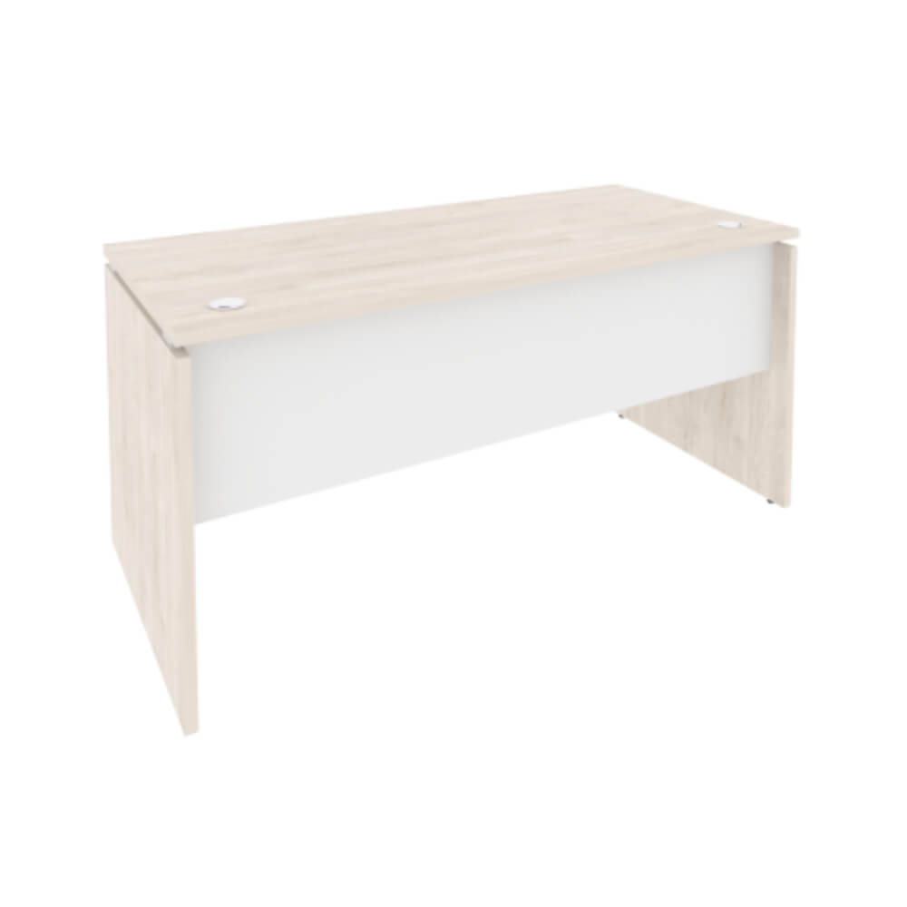 Стол письменный прямой 1580x720x750 (Денвер Светлый/Белый Бриллиант, 1580x720x750)