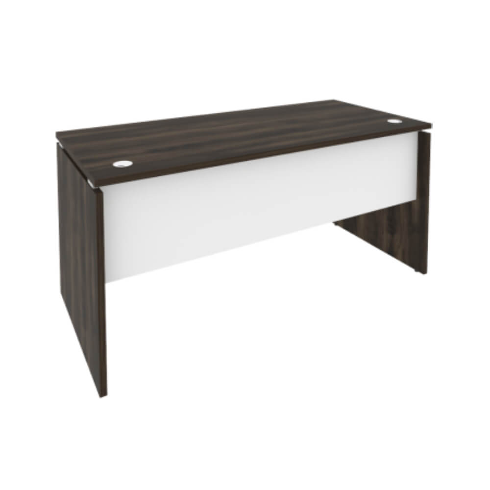 Стол письменный прямой 1580x720x750 (Дуб Мали/Белый Бриллиант, 1580x720x750)