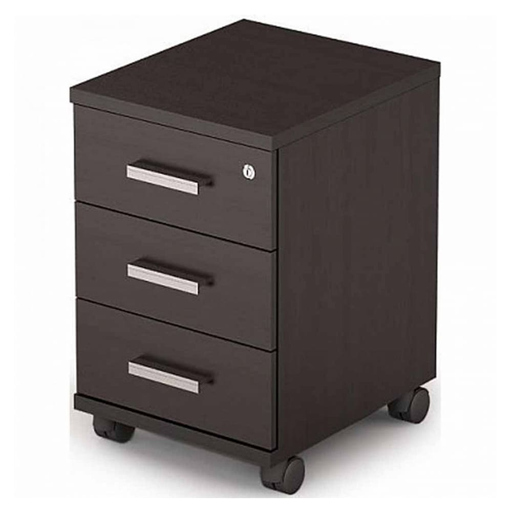 Тумба подкатная 3 ящ. с замком 394x454x586 (Венге, 394x454x586)