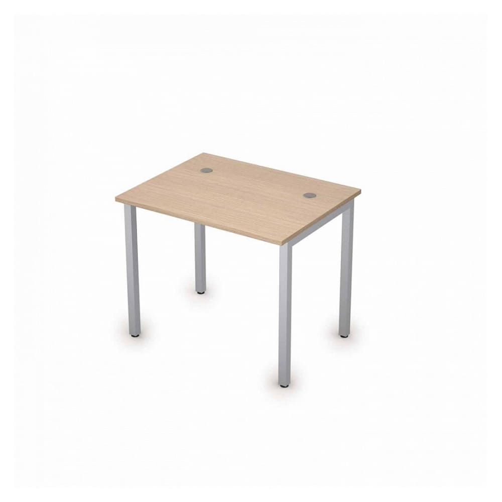 Стол письменный на м/к 900x700x750 (Дуб/алюминий матовый, 900x700x750)