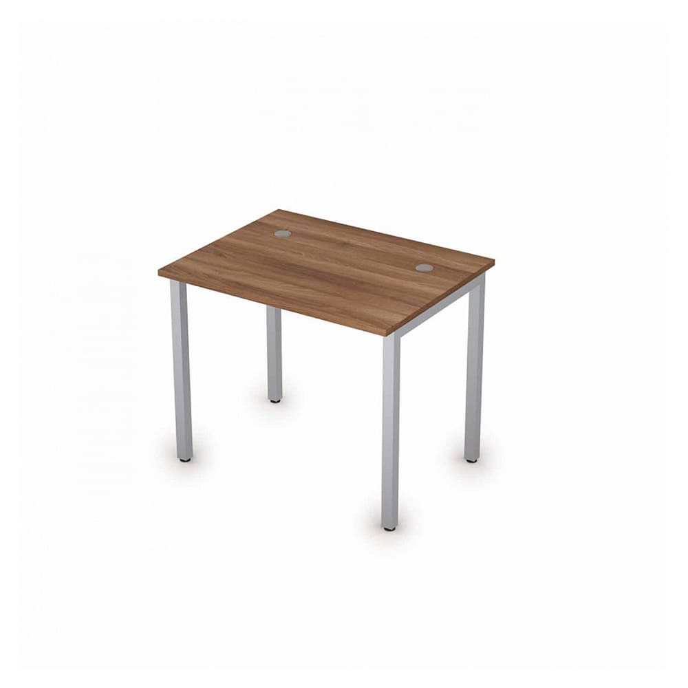 Стол письменный на м/к 900x700x750 (Шамони Тёмный/алюминий матовый, 900x700x750)