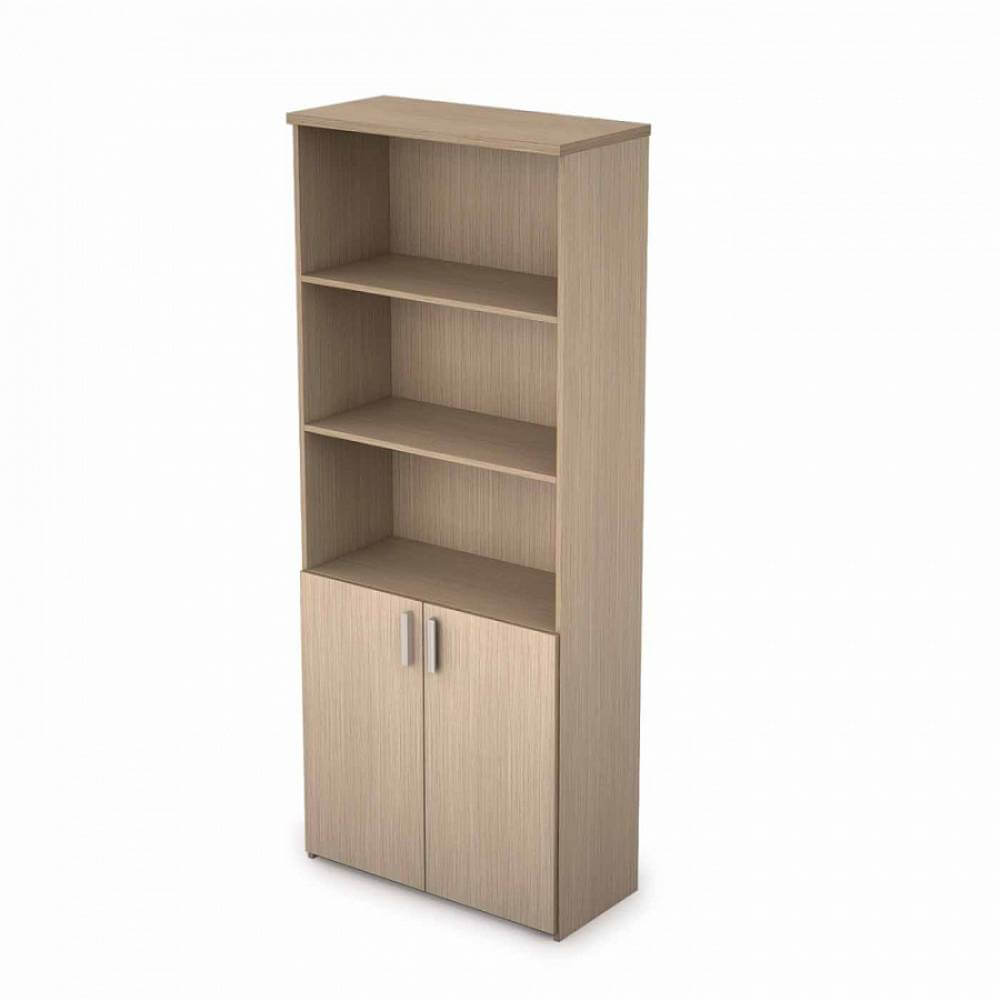 Шкаф высокий полуоткрытый 5 ур. 790x370x1960 (Дуб, 790x370x1960)