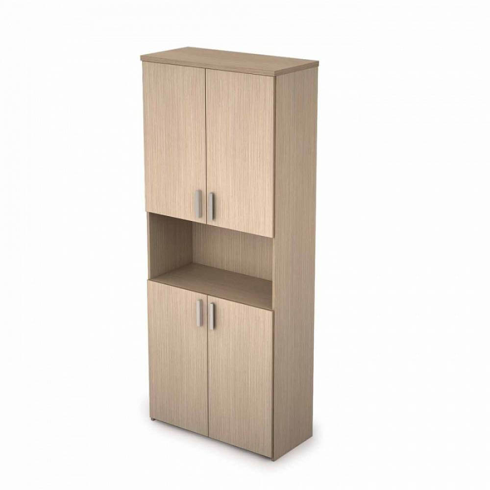 Шкаф высокий полузакрытый 5 ур. 790x370x1960 (Дуб, 790x370x1960)